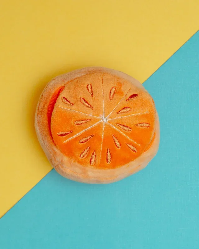 Half Orange Nosework Dog Toy