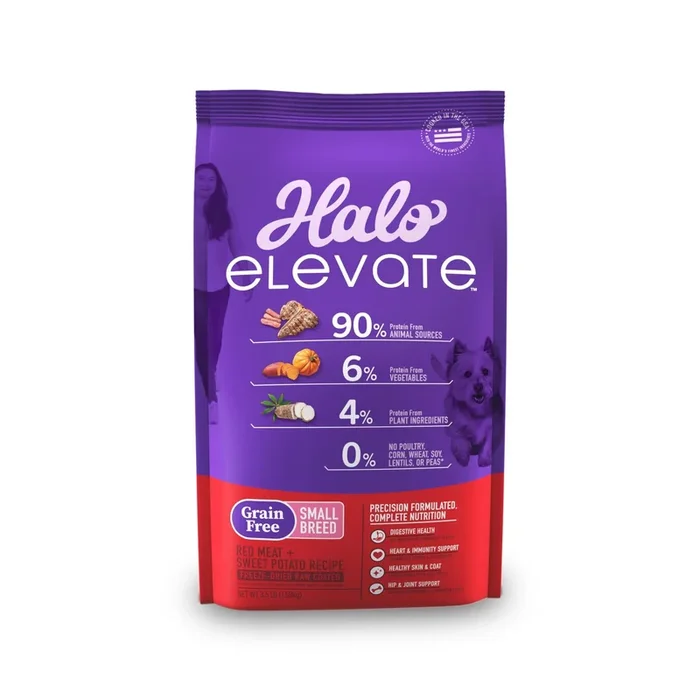 Halo Pets Elevate Grain-Free Red Meat Recipe Small-Breed Dry Dog Food – 3.5 Lbs