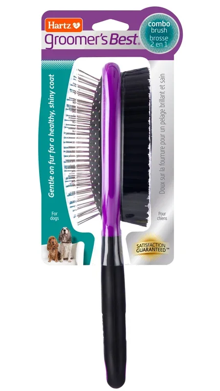 Hartz Mountain Groomer’s Best Dual-Sided Combo Grooming Dog Brush