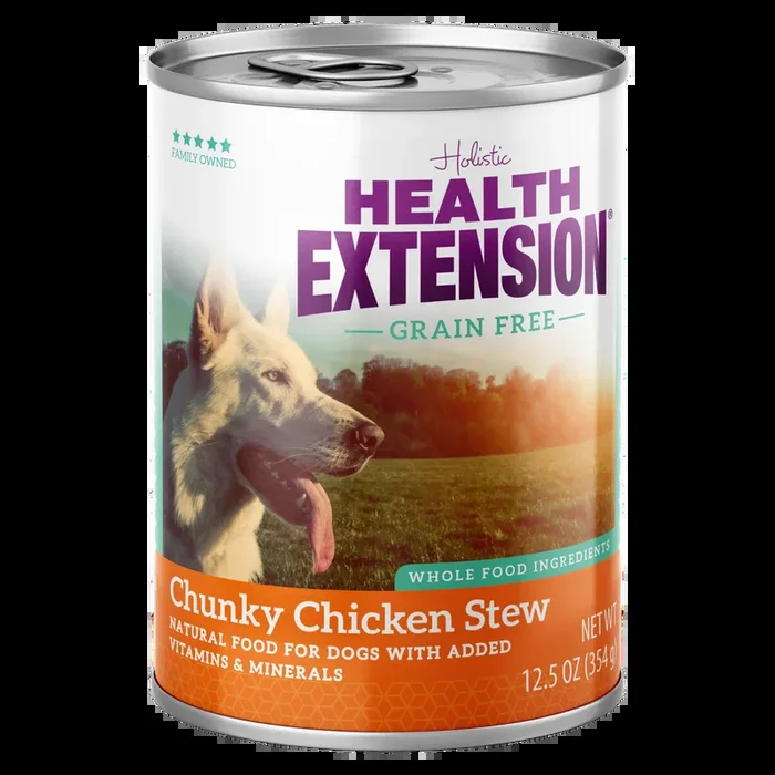 Health Extension Chicken Stew Grain Free Dog Food Can (12.5oz)