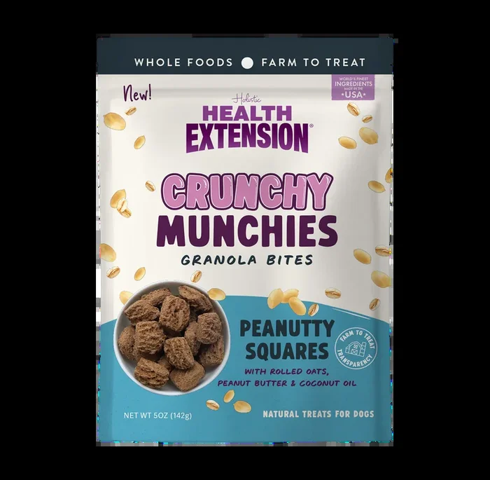 Health Extension Crunchy Munchies Granola Bites Peanutty Squares (5oz)