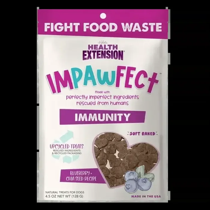 Health Extension Impawfect Blueberry & Chia Seeds for Immunity Support Dog Treats