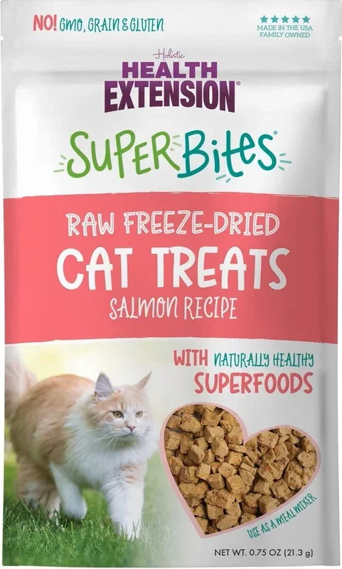 Health Extension Super Bites Salmon Freeze-Dried Raw Cat Treats – .75 Oz