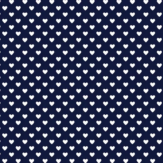 Hearts Cotton Fabric Collection 9149