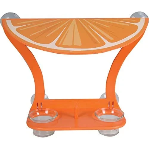 Heath Window 2 Jar Oriole Bird Feeder – Orange – 4 Oz Cap