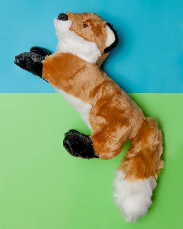 Hendrix Fox Squeaky Dog Plush Toy