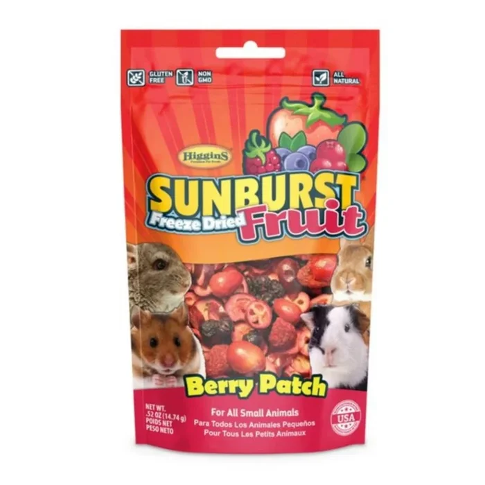 Higgins Sunburst Freeze Dried Fruit Small Animal Treat Berry Patch .52oz.