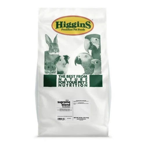 Higgins, Supreme Blend Cockatiel, 50 Lbs