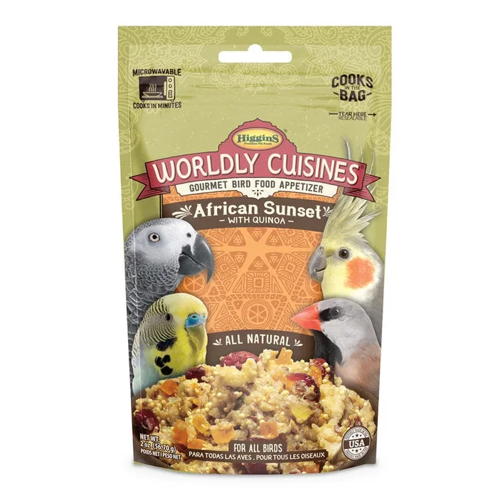 Higgins Worldly Cuisines African Sunset 2-oz, Bird Treat