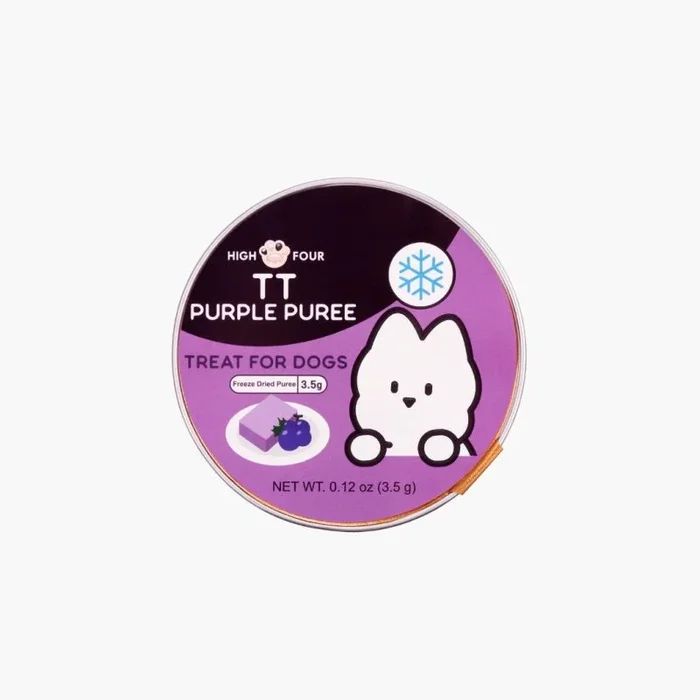 High Four TT Purple Puree for Dogs, Treat for Dogs, 0.12-oz Cup