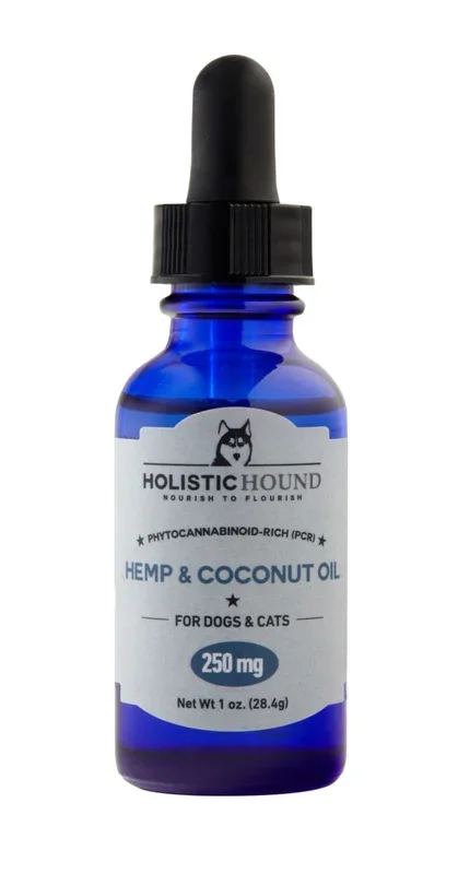 Holistic Hound Dog and Cat Broad Spectrum CBD Coconut Extract – 250MG