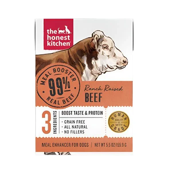 Honest Kitchen Booster Beef Meal Wet Dog Food – 5.5 Oz – Case of 12
