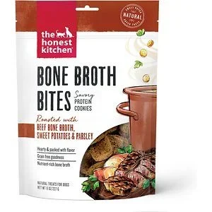 Honest Kitchen Dog Biscuits Bones Broth Bites Beef – 8 Oz