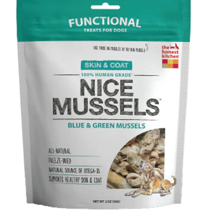 Honest Kitchen Dog Freeze-Dried Blue & Green Nice Mussels – 2 Oz