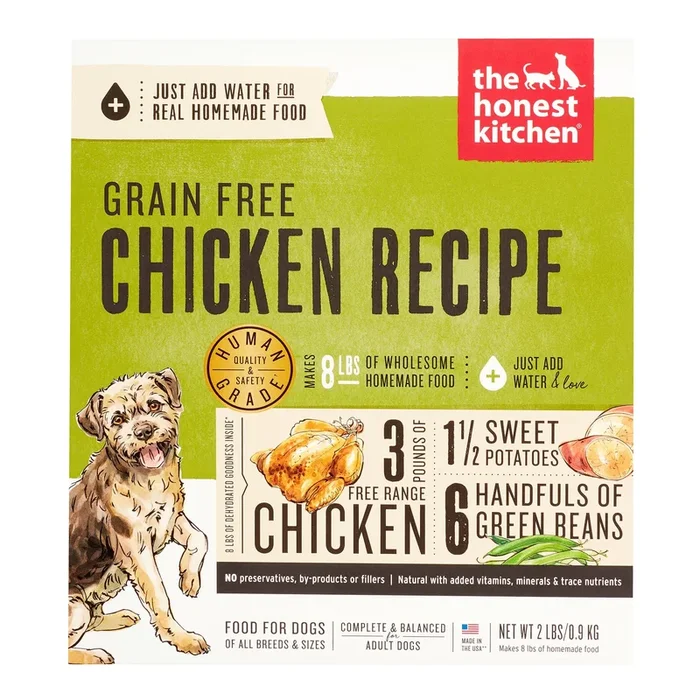 Honest Kitchen Grain-Free Chicken Dehydrated Dog Food – 2 lbs BOX