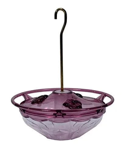 Hummzinger Blossom Hummingbird Feeder – Plum/Clear – 5 Oz Cap