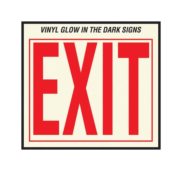 Hy-Ko English Exit Sign Vinyl 10 in. H x 12 in. W (Pack of 10)