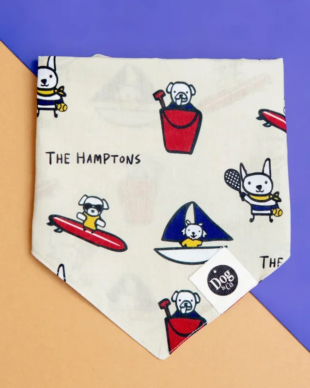 I Heart the Hamptons Dog Bandana (Dog & Co. Exclusive)