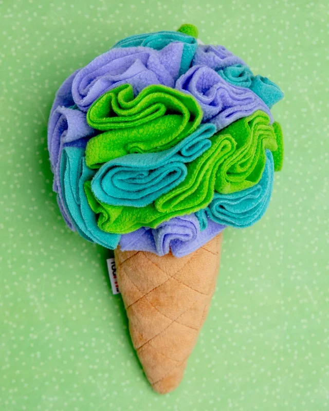 Ice Cream Snuffle Dog Toy (9″)