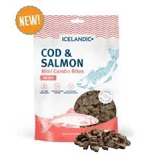 Icelandic+ Cat Mini Cod & Salmon Combo Bites, 1.7oz
