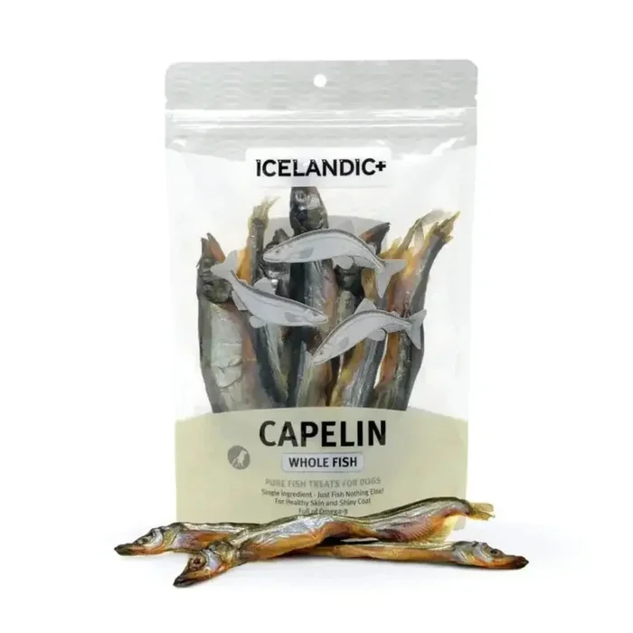 Icelandic+ Fish Treat Capelin Whole Fish 2.5oz Bag