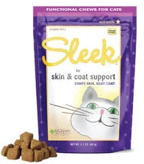 InClover Sleek Hairballs Skin & Coat Support For Cats, 2.1oz