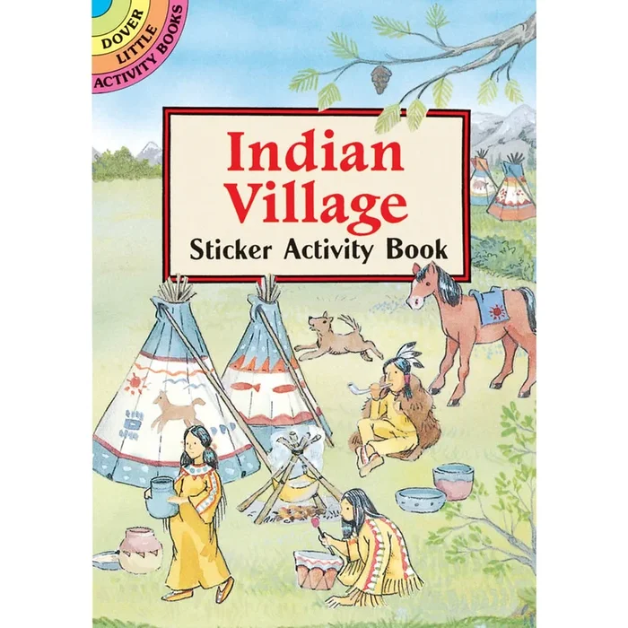 Indian Village Sticker Activity Book 048629644X