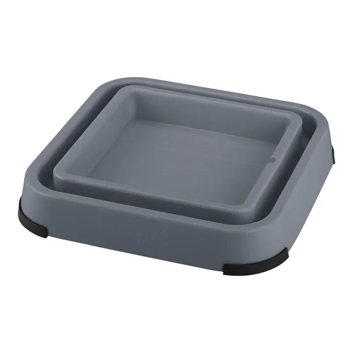 Innovative Pet Lickimat Outdoor Keeper Anti-Skid Slow Feeding Mat Holder – Gray
