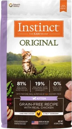 Instinct Original Kitten Grain Free Recipe with Real Chicken Natural Dry Cat Food