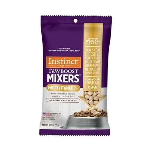 Instinct Raw Boost Mixers Energetic Health Adult 7+ Freeze-Dried Cat Food Toppers – .75 Oz
