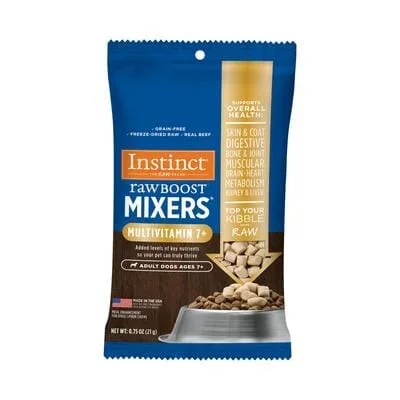 Instinct Raw Boost Mixers Energetic Health Adult 7+ Freeze-Dried Dog Food Toppers – .75 Oz
