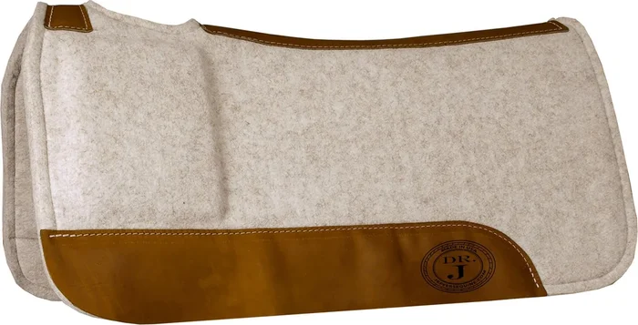 Jeffers “Shim Fit” Contoured Wool Saddle Pad, 32″ x 31″