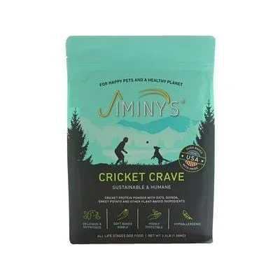 Jiminy’s Cricket Crave with Oats Quinoa and Sweet Potato Adult Dry Dog Food – 3.5 Lbs