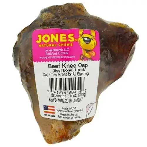 Jones Natural Chews Beef Knee Cap Dog Chew