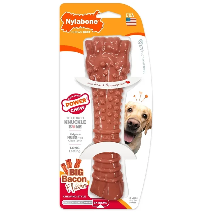 Juguete masticable para perros Power Chew, tocino, extragrande/sopa, más de 50 libras