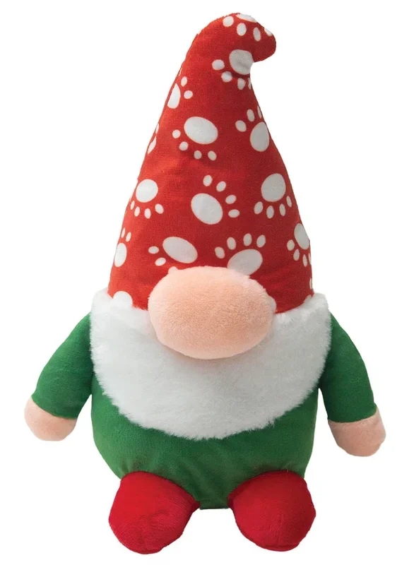 Juguete navideño para perros con chirrido de Sherlock el gnomo de SnugArooz