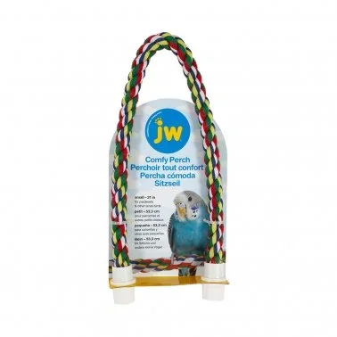 JW Pet Comfy Perch Multicolor Bird Toy