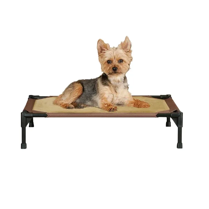K&H Manufacturing Comfy Pet Cot 17″x 22″, Small, Mocha/Tan