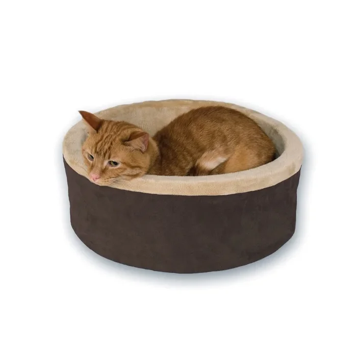 K&H Pet Products Thermo-Kitty Bed Mocha