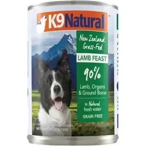 K9 Natural Grass-Fed Lamb Feast Grain-Free Canned Dog Food