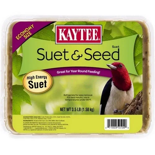 Kaytee, Kaytee Suet & Seed High Energy Suet, 3.5 Lbs