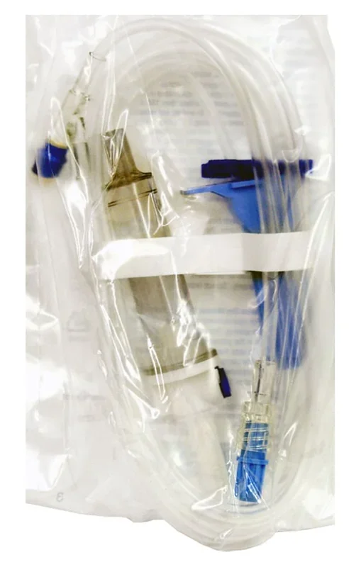 Kit de solución Rx con boquilla de ventilación doble, kit de ventilación intravenosa de 104″