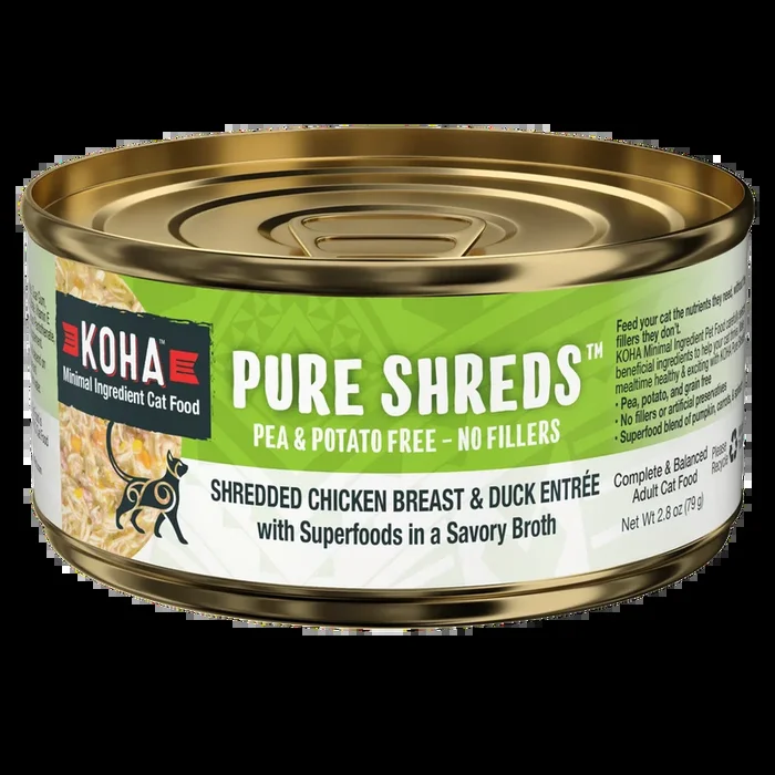 KOHA Cat Pure Shredded Chicken & Duck 2.8oz