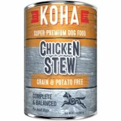 Koha Grain-Free Stew Chicken Canned Dog Food – 12.7 Oz – Case of 12