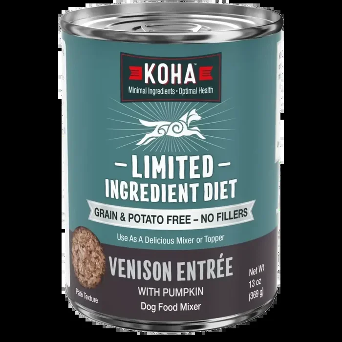 KOHA Limited Ingredient Diet Venison Entrée Wet Dog Food 12ea/13 oz