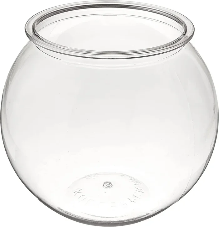 Koller Products Aqua Accents Plastic Round Aquarium Bowl – 1 Gal