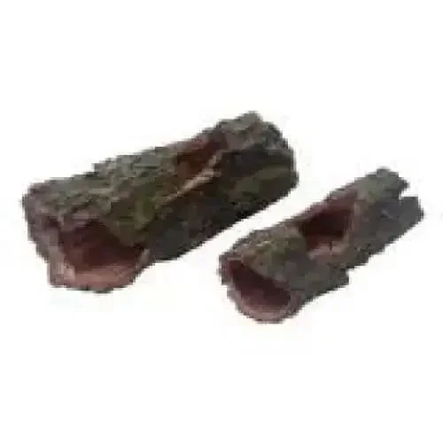 Komodo Forest Log Reptile Habitat Decoration Hideaway Brown, Green Large