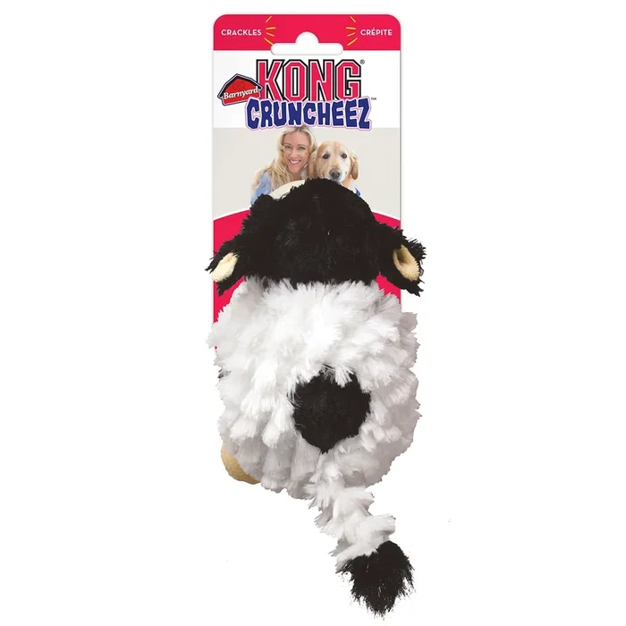 Kong Barnyard Cruncheez Inner Bottle Cow Dog Toy – Large