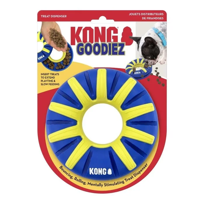 Kong Goodiez Treat Dispensing Pull-Apart Ring Slow Feeding Dog Toy – Medium