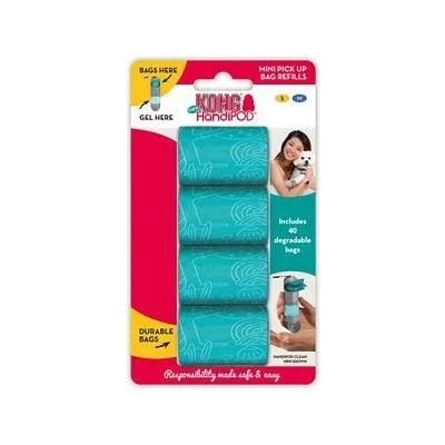Kong HandiPOD Mini Wastebag Dispenser Refill – 40 Wastebags